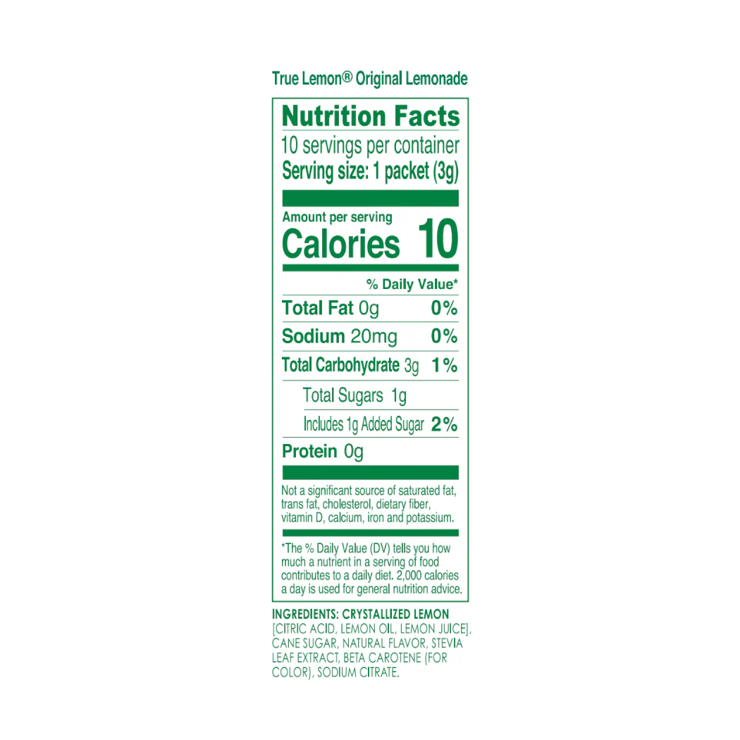 True Lemon Original Lemonade Packets