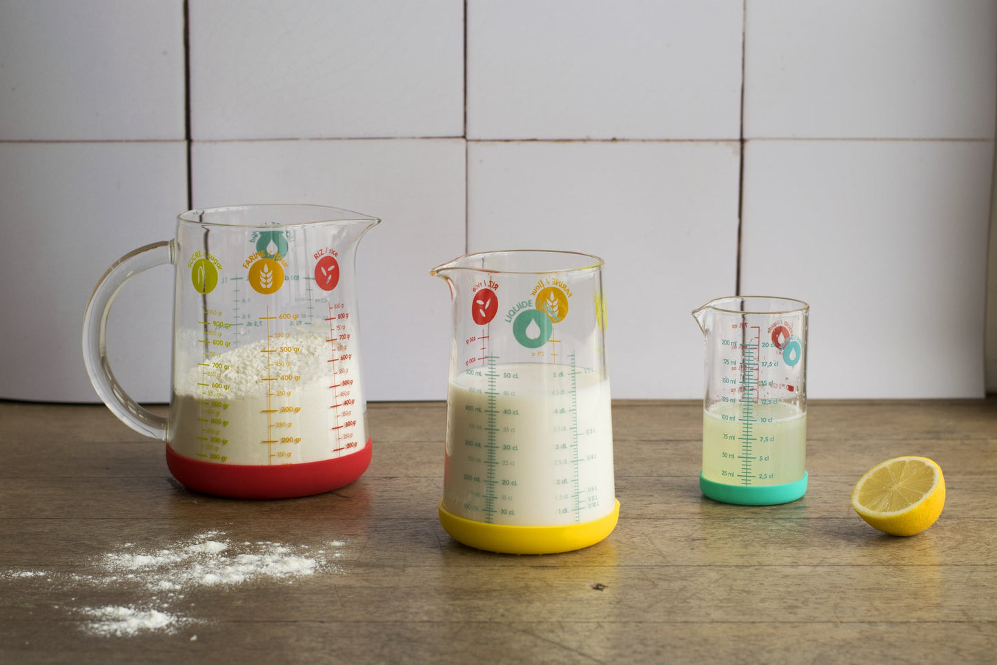 Pebbly Measuring Jug 500ml Yellow