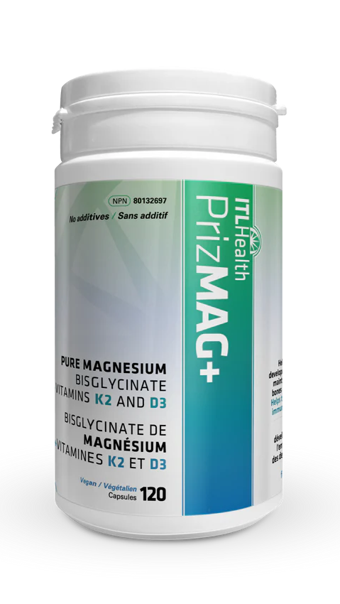 ITL PrizMAG+ Magnesium Bisglycinate with K2 + D3