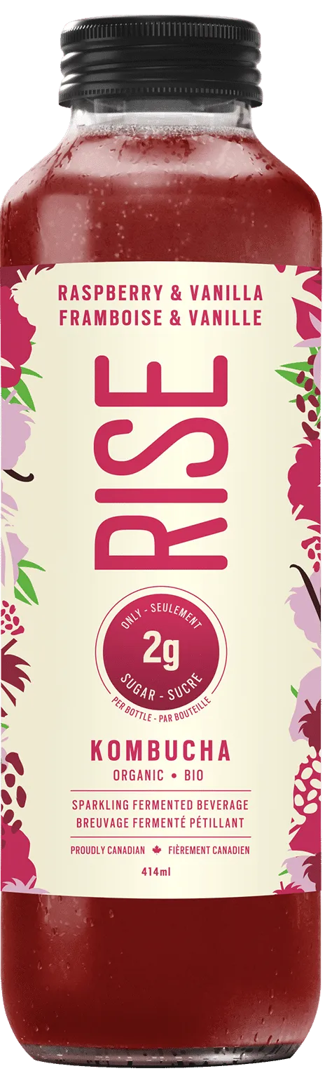 Low Sugar Kombucha - Raspberry & Vanilla *REFRIGERATED*