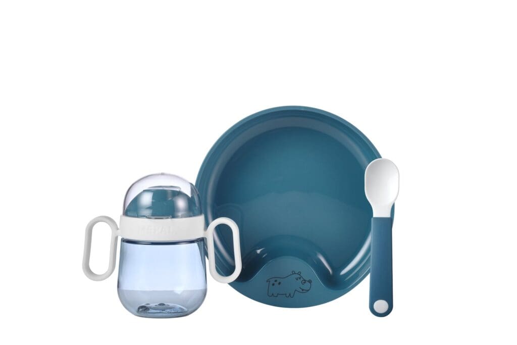 Mepal Mio Baby Dinnerware Set Deep Blue