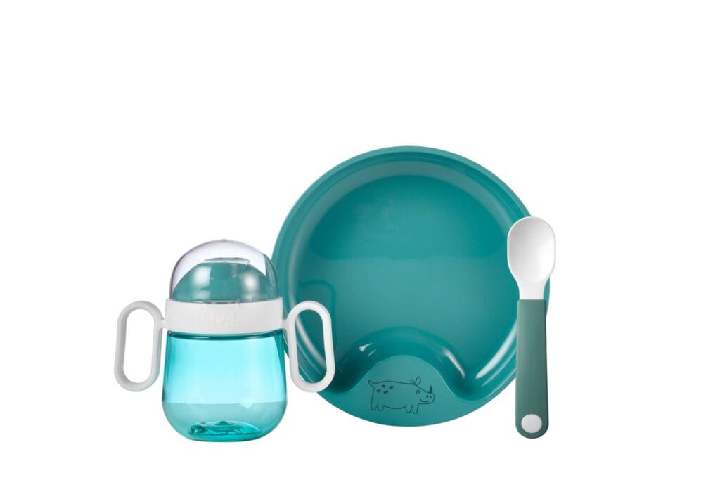 Mepal Mio Baby Dinnerware Set Deep Turquoise