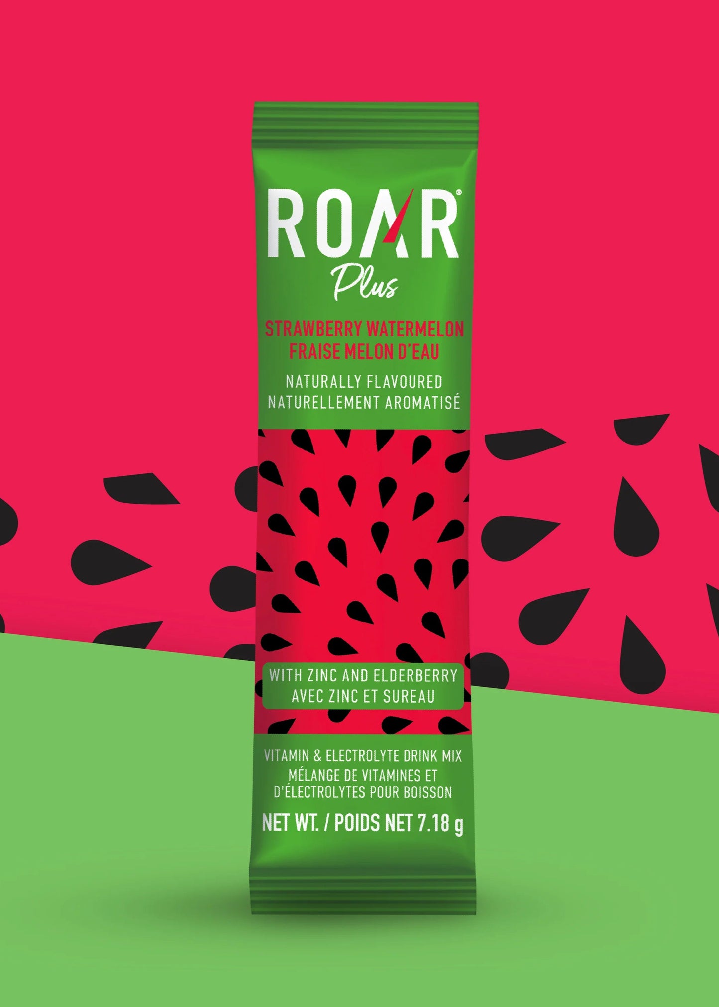 Roar Strawberry Watermelon Vitamin & Electrolyte Drink Mix