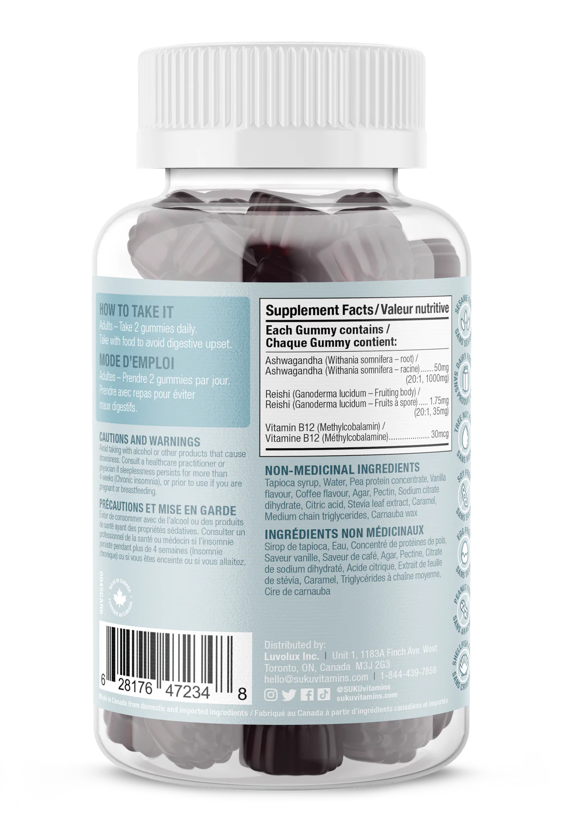 SUKU Ashwachill Ashwagandha Gummies