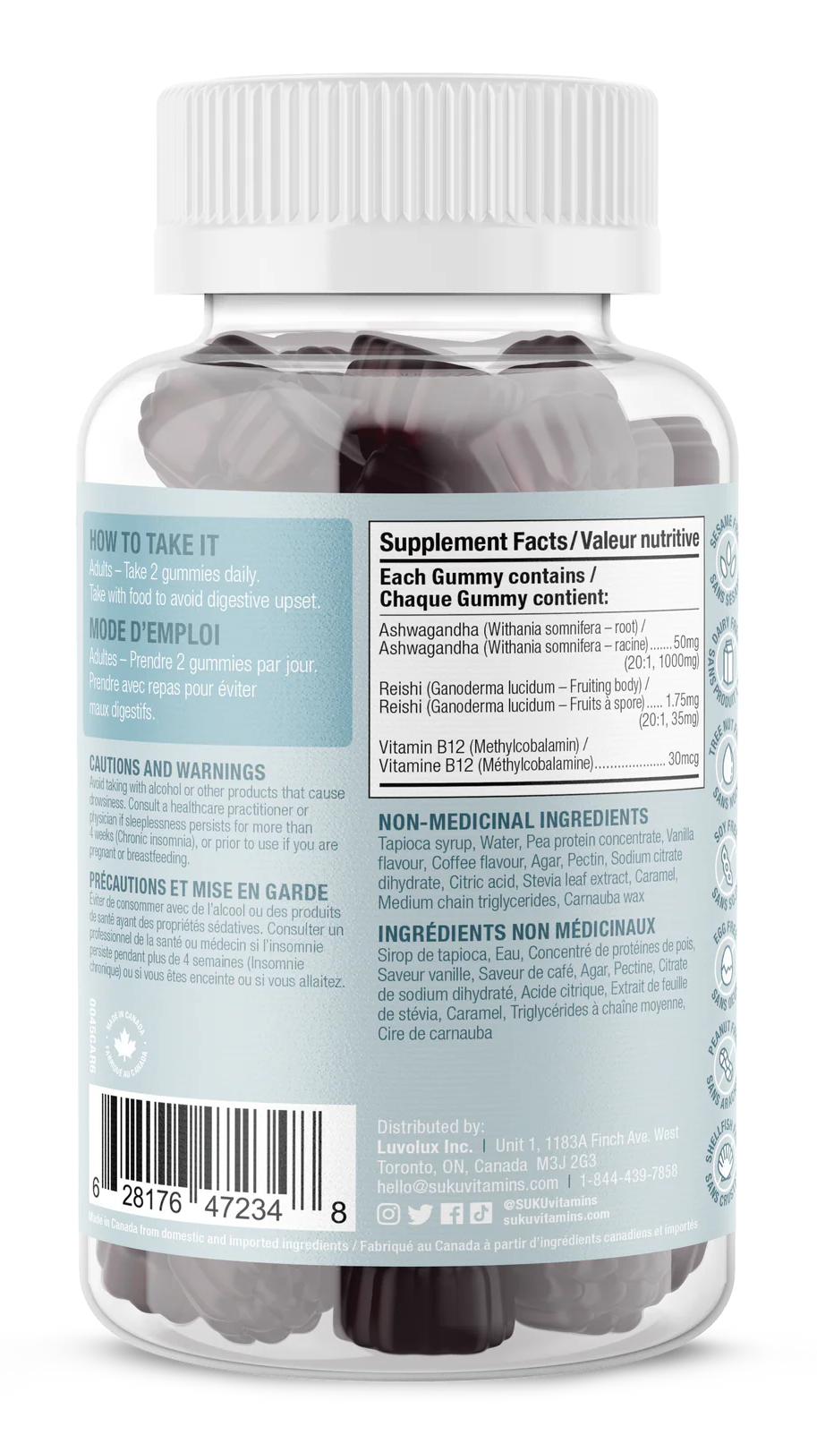 SUKU Ashwachill Ashwagandha Gummies