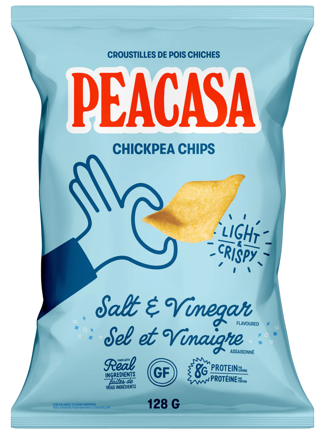 Peacasa Chickpea Chips Salt & Vinegar