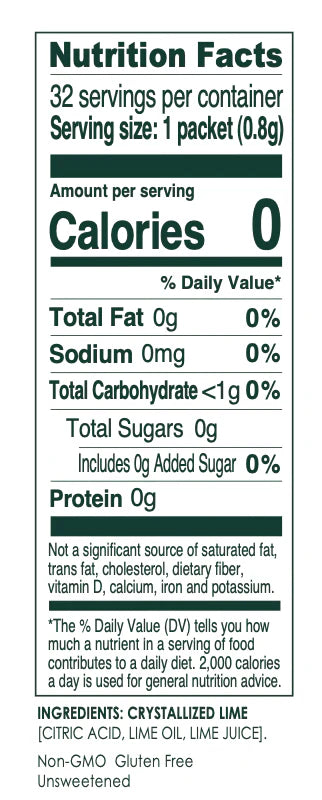 True Lime Crystallized Citrus Packets