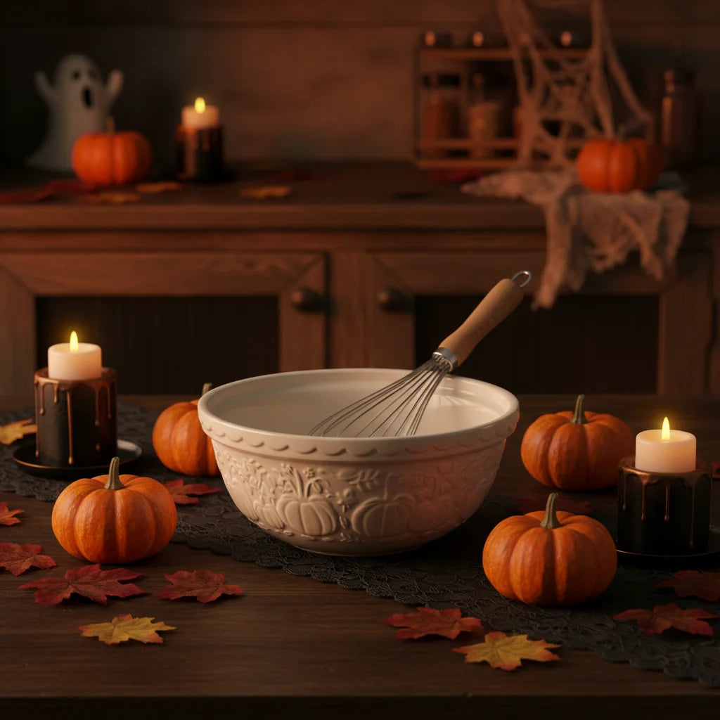 Mason Cash Pumpkin Mixing Bowl 2.0L, Cream