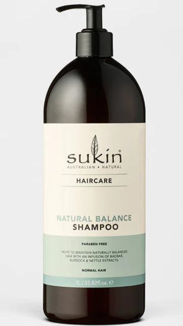 Sukin Hair Shampoo, Natural Balance 1.0L