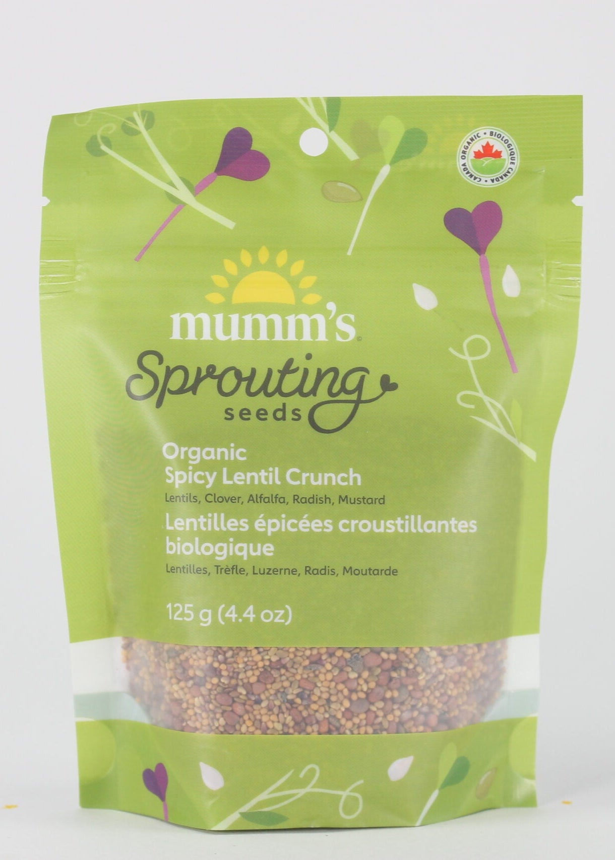 Mumm's Organic Sprouting Seeds - Spicy Lentil Crunch
