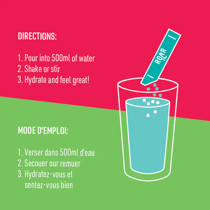 Roar Strawberry Watermelon Vitamin & Electrolyte Drink Mix