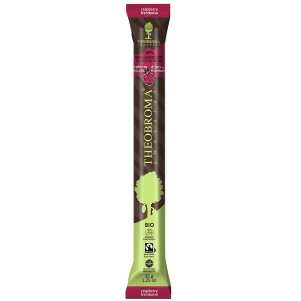 Dark Chocolate Baton with Raspberry Chunks (Org)