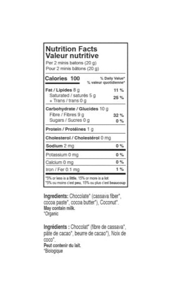 Coconut Dark Chocolate Minis Organic, NSA