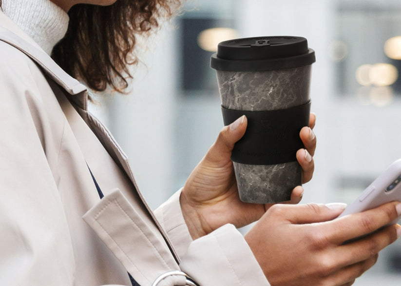 Bamboo Travel Cup - Onyx Marble