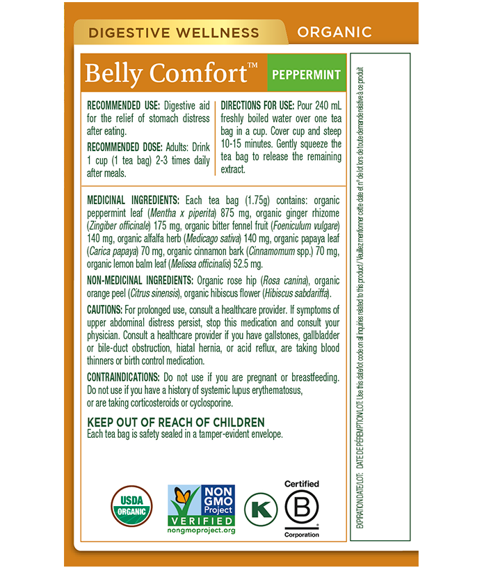 Belly Comfort™ Peppermint Organic Herbal Tea