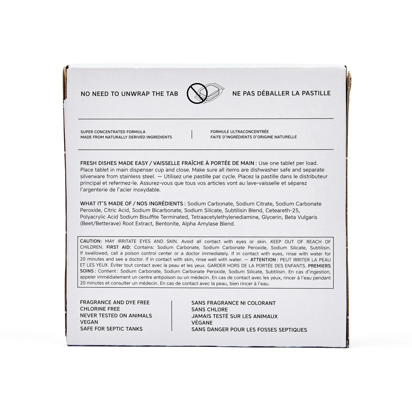 The Unscented Company Dishwasher Tabs