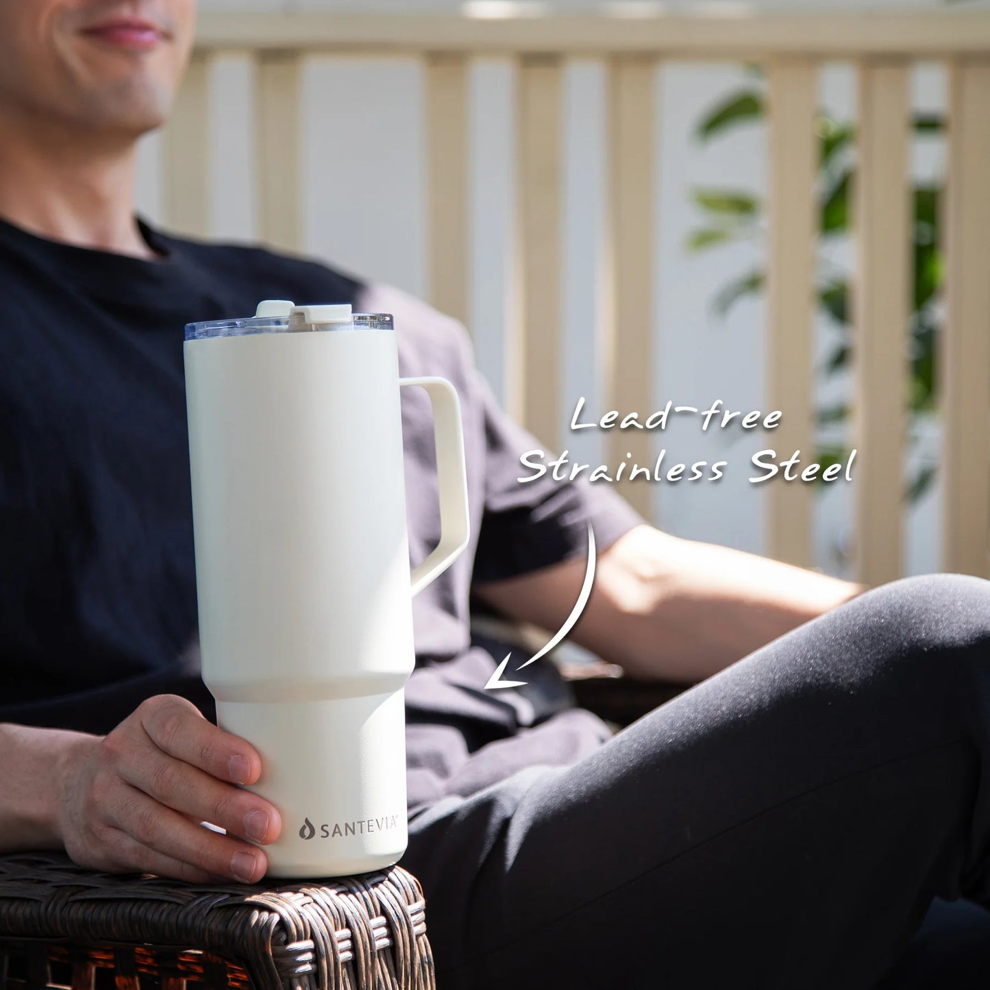 Santevia Stainless Steel Tumbler, Glacier Blue
