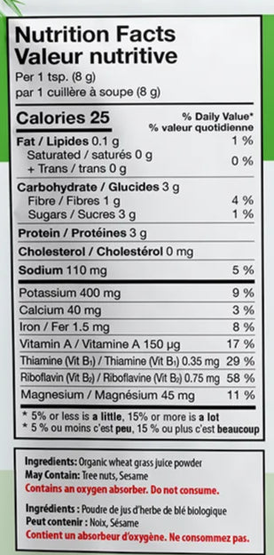 Wheat Grass Juice Powder, Organic Traditions