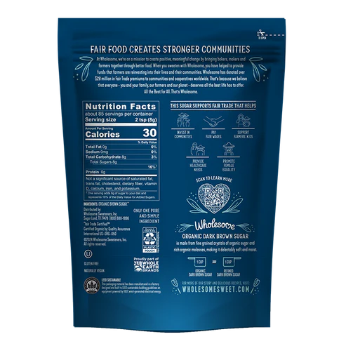 Dark Brown Sugar, Organic & Fairtrade