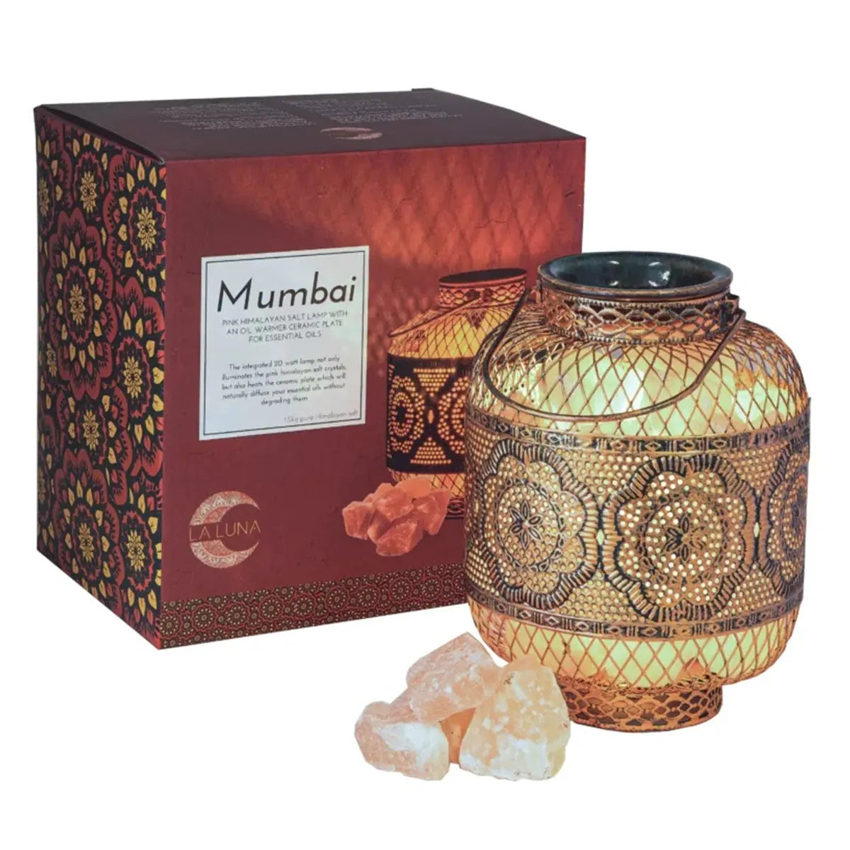 La Luna Mumbai Salt Lamp & Oil Warmer
