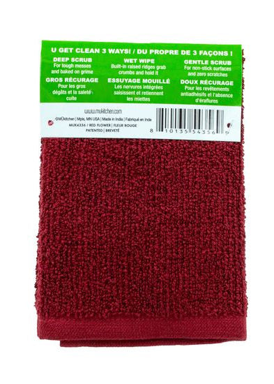 Scrubsy Red Flower