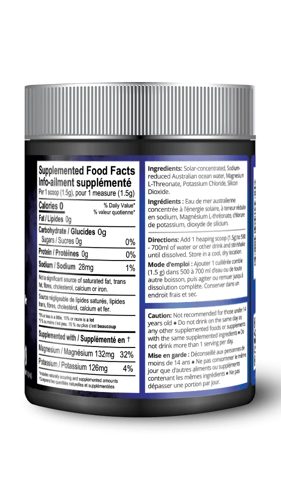 Aussie Trace Minerals, Complete Ocean Electrolyte Powder with Magnesium L-Threonate