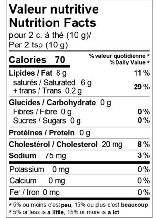 Butter, Salted Organic *REFRIGERATED*