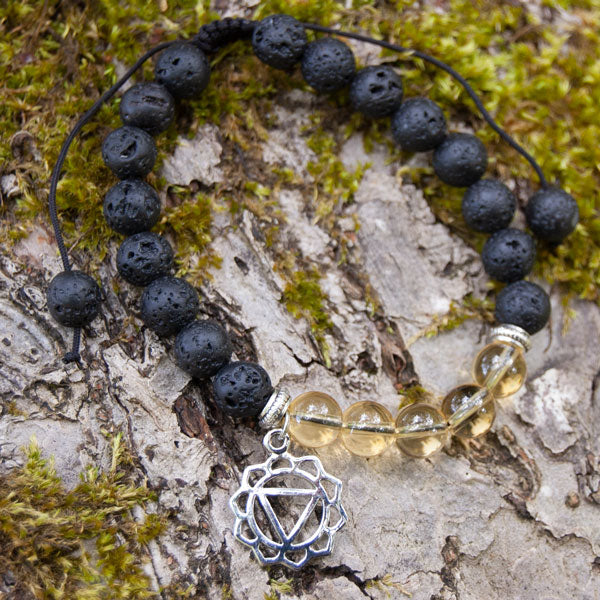 Lava Chakra Bracelet - Citrine wtih Solar Plexus Charm
