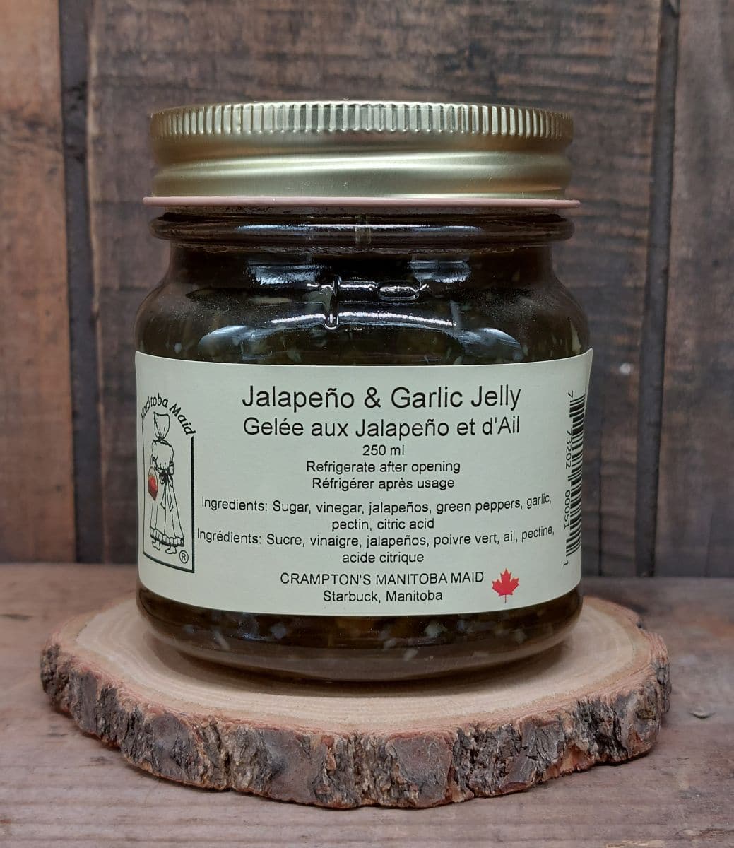 Crampton's Jalapeno & Garlic Jelly, LOCAL