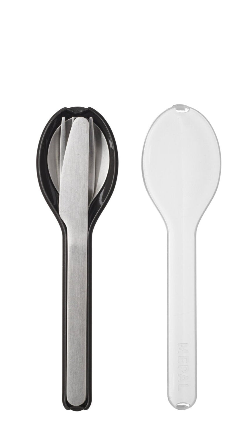 Mepal Ellipse Cutlery Nordic Black, 3-Piece Set