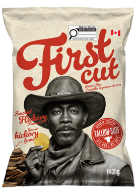 First Cut Smoked Hickory Chips, Cooked in Tallow