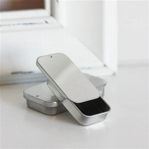Metal Jar, 7.5ml Slide-Top Rectangle