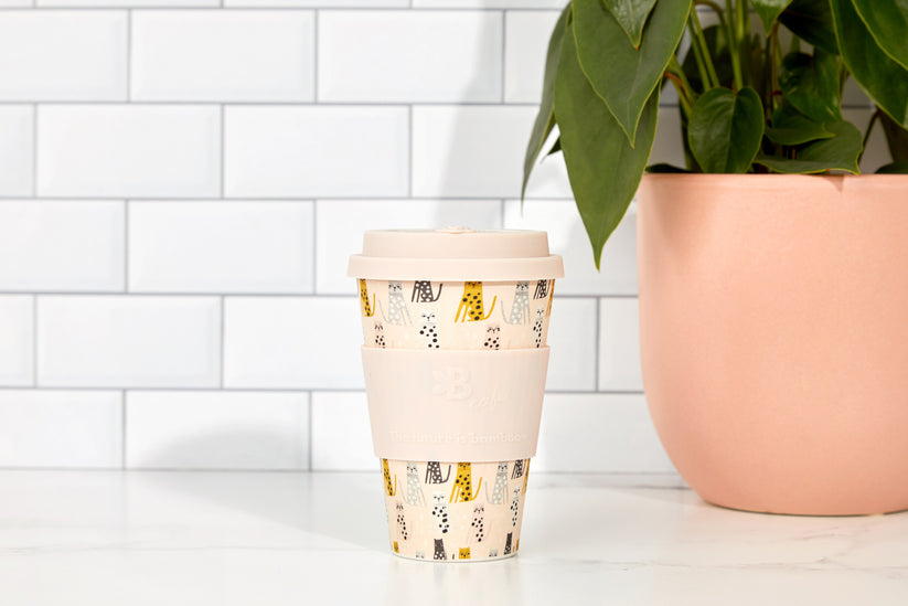 Bamboo Travel Cup - Feline Fine