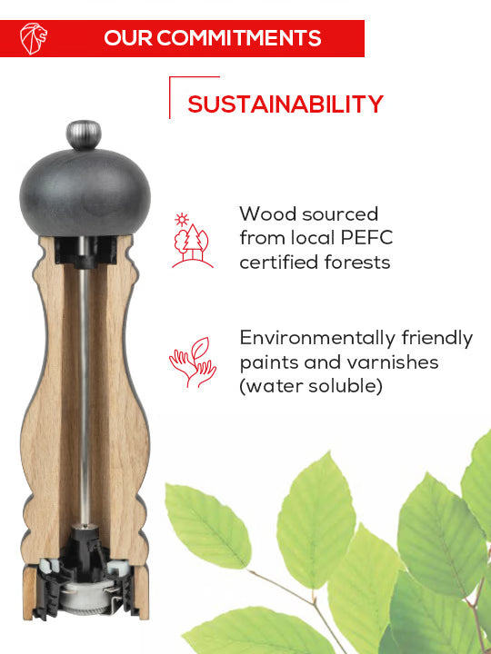 Peugeot BBQ Manual Pepper Mill 12", Graphite