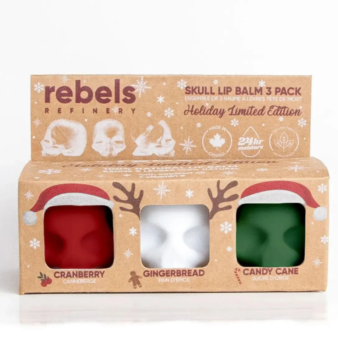 Rebels Lip Balm Gift Set Holiday Skulls LE