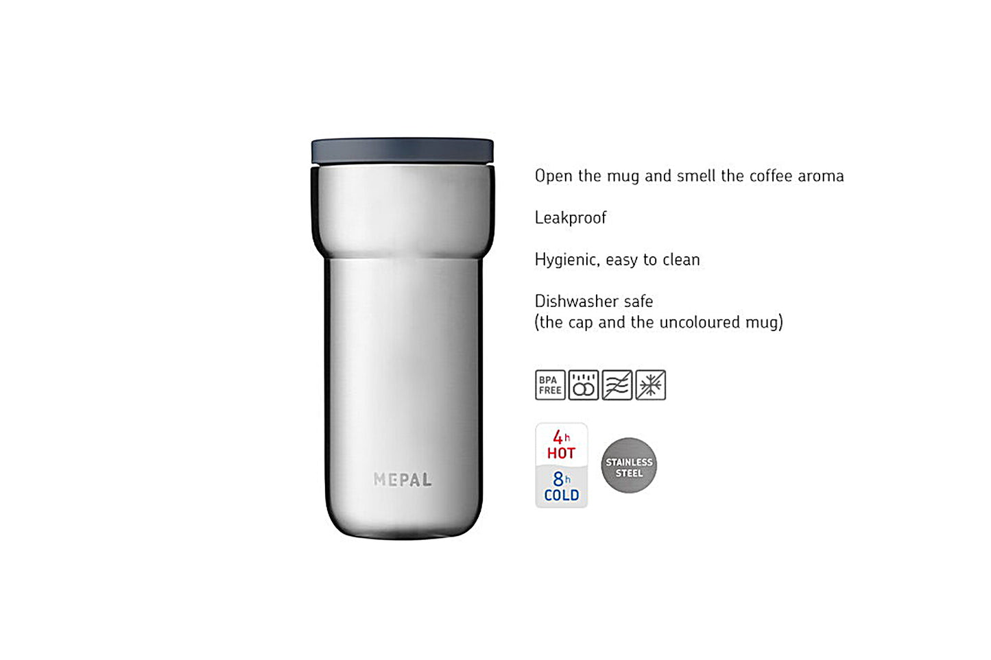 Mepal Insulated Mug Ellipse 375ml Nordic Pink