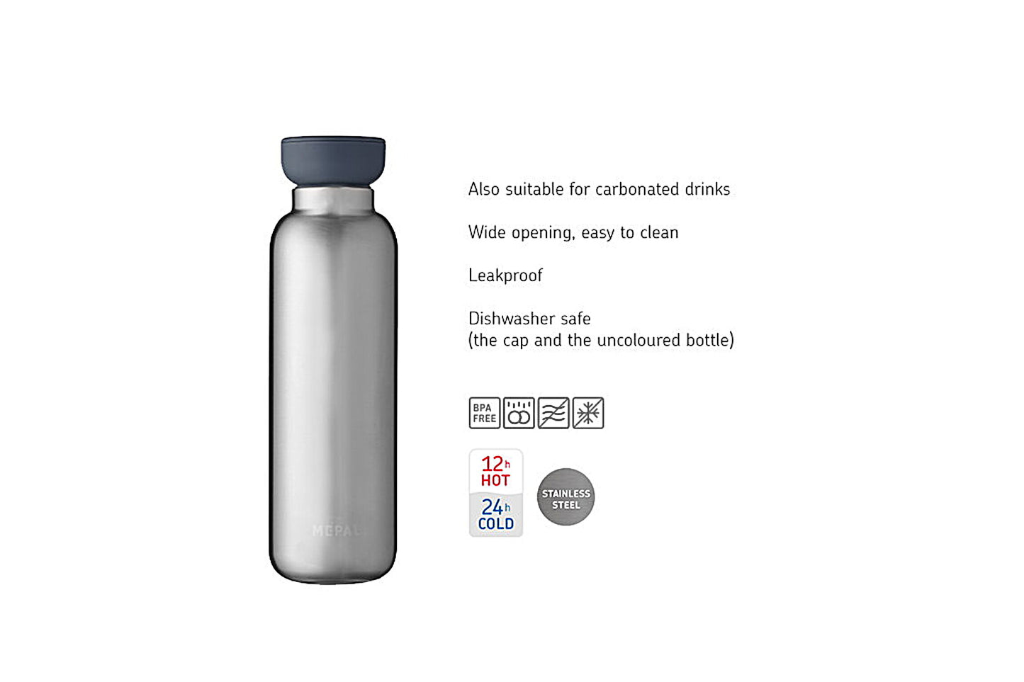 Mepal Insulated Bottle Ellipse 500ml Rose Gold