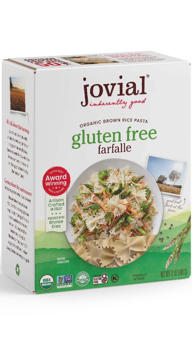 Jovial Brown Rice Pasta Farfalle (Org) (GF)