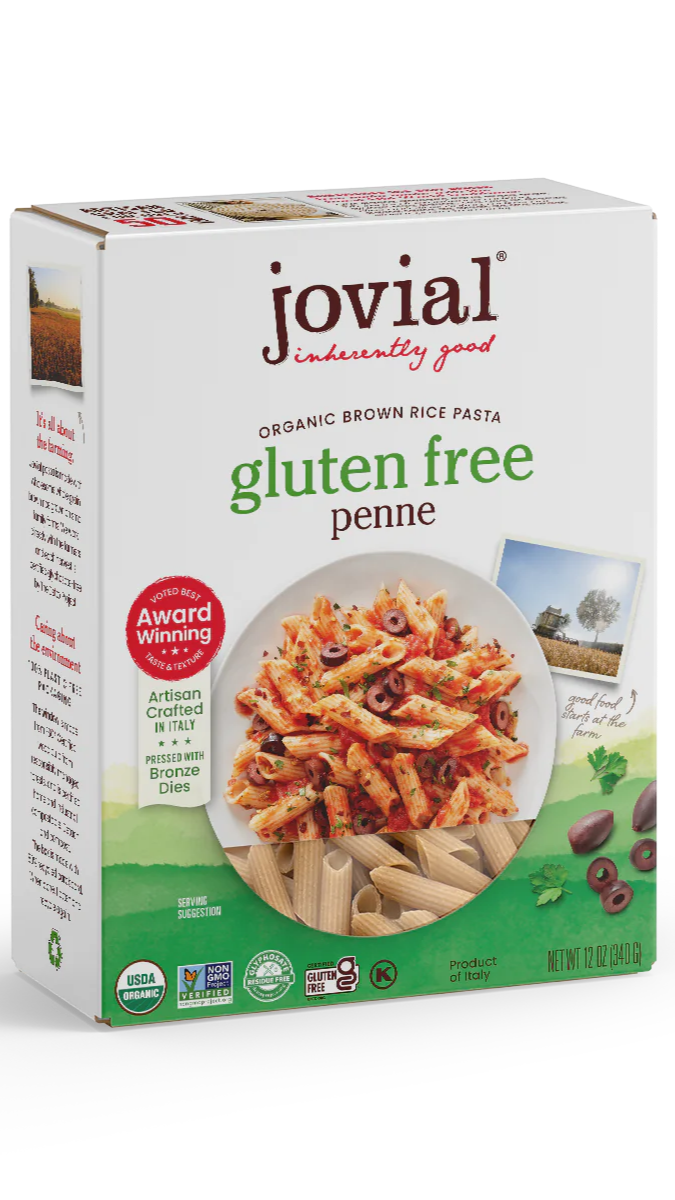 Jovial Brown Rice Pasta Penne Rigate (Org) (GF)
