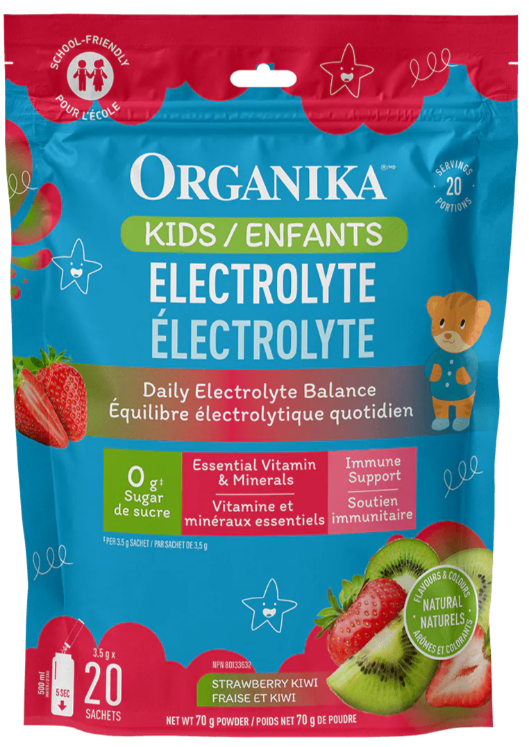 Organika Kids Electrolytes Strawberry Kiwi 20-Pack