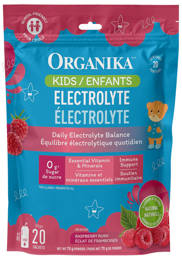 Organika Kids Electrolytes Raspberry Rush 20-Pack
