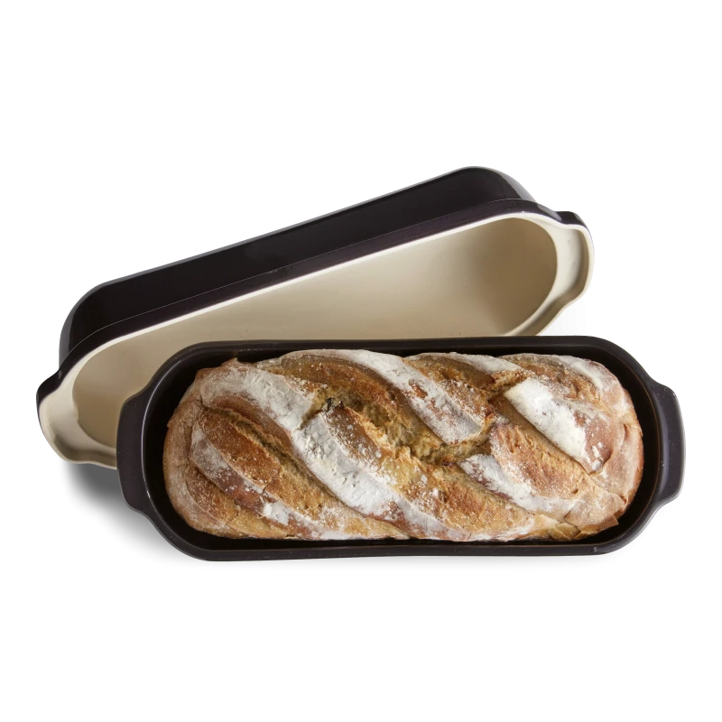 Emile Henry Fusain Large Bread Loaf Baker