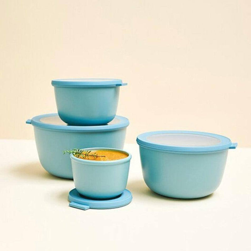 Mepal Cirqula Multi-Bowl Round Deep, Nordic Green, Set of 4