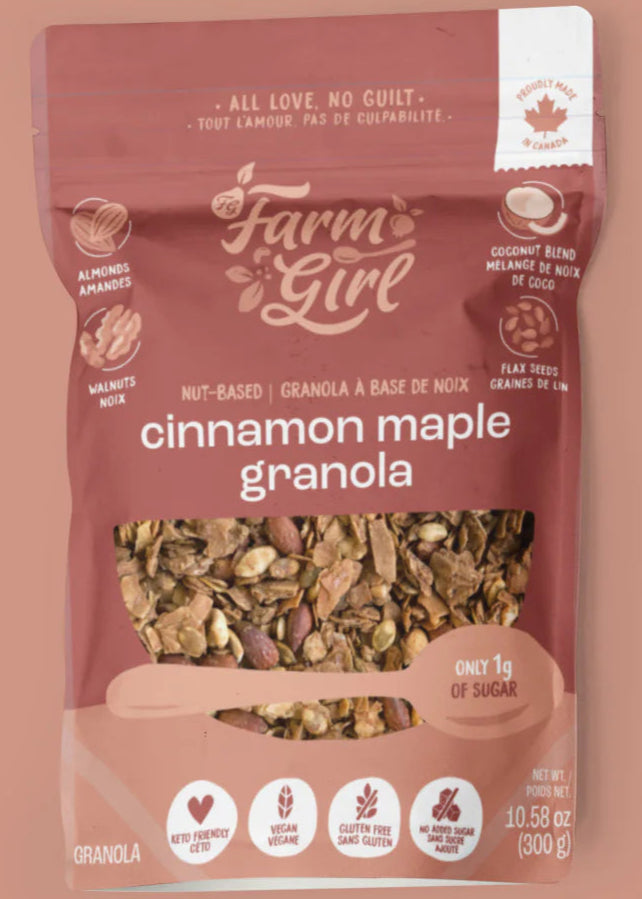 Farm Girl Cinnmon Maple Granola (GF) Keto