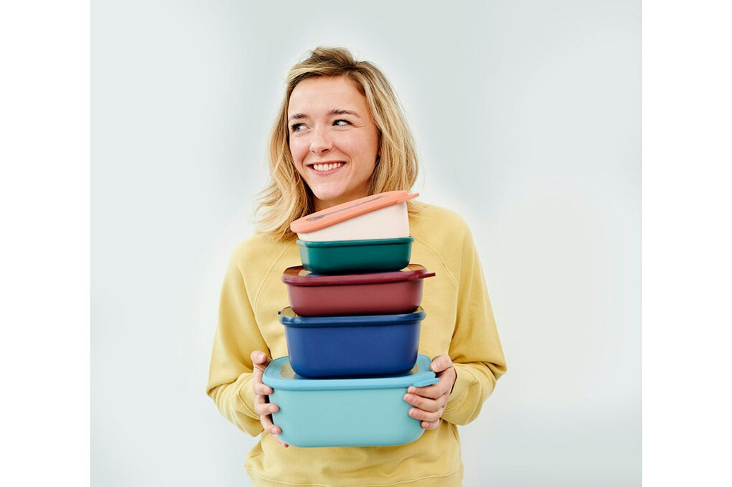 Mepal Cirqula Multi-Bowl Rectangle 500ml Nordic Jade