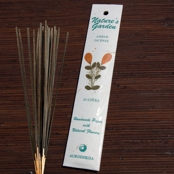 Nature's Garden Amber Incense Sticks