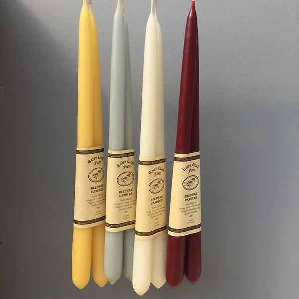 Raven Creek Farm Beeswax Candles - 12" Tapers