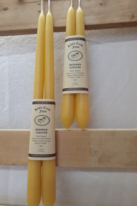 Raven Creek Farm Beeswax Candles - 7" Tapers