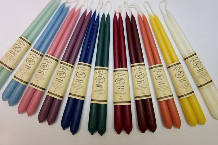 Raven Creek Farm Beeswax Candles - 12" Tapers