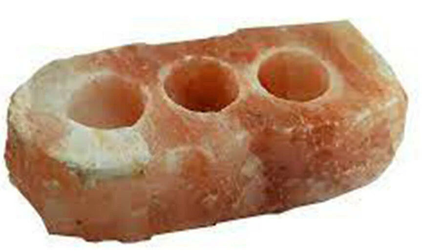Himalayan Salt Tealight Holder - Triple
